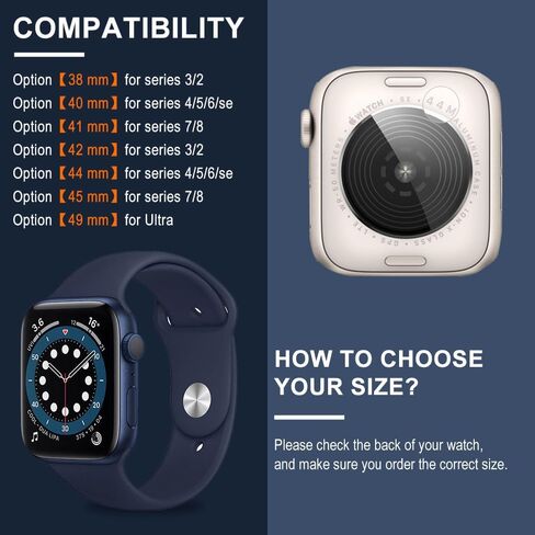 IP68 Waterproof Case with Band and Screen Protector Compatible for Apple Watch Series 10 9 8 7 6 5 4 3 2 SE2 SE,42mm in Kuwait