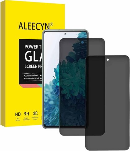 قطعتان من واقي شاشة الخصوصية لهاتف Samsung Galaxy s20FE، واقي شاشة من الزجاج المقوى المقاوم للتجسس بقوة 9H، فتحة دقيقة، خالية من الفقاعات، سهلة التركيب، مضادة للخدش، صديقة للحافظة in Kuwait