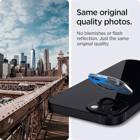 Spigen Camera Lens Screen Protector [GlasTR Optik] Designed for iPhone 13 (2021) / iPhone 13 Mini (2021) - Black [2 Pack]… in Saudi Arabia