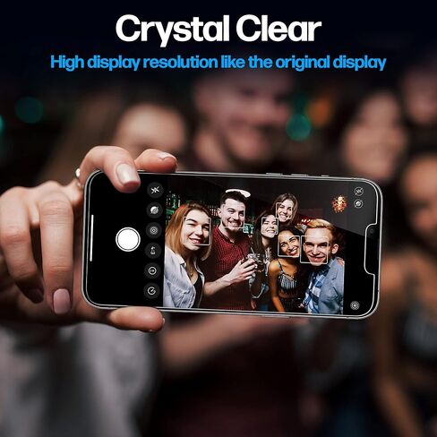 واقي شاشة للخصوصية من Power Theory لهاتف iPhone 14 Plus وiPhone 13 Pro Max من الزجاج المقوى ضد التجسس مع صينية سهلة التركيب in Kuwait