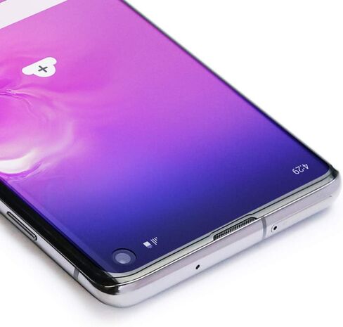 واقي شاشة ArmorSuit مكون من قطعتين من MilitaryShield مصمم لهاتف Samsung Galaxy S10 (6.1 بوصة) جراب شفاف عالي الدقة - صنع في الولايات المتحدة الأمريكية in Kuwait