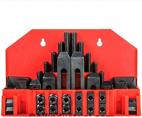 58 قطعة من سلسلة Pro-Series 5/8 "T-Slot Clamping Kit Bridgeport Mill Set Up Set 1/2-13 in Kuwait