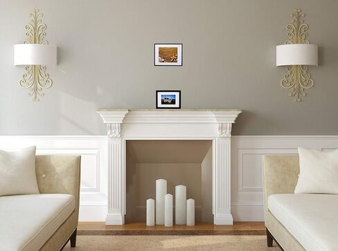 A4 Black Wood 21 x 29.7 cm Picture Frame with 13.8x20cm Mat - Includes Hanging Hardware and Easel - Real Glass - Horizontal and Vertical for Wall or Tabletop - International Size - 8.3x11.7 Inch in Saudi Arabia