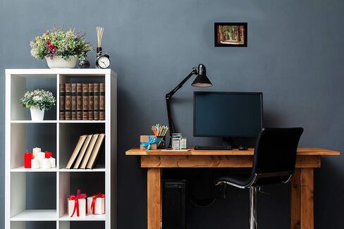 إطار صورة A4 من الخشب الأسود مقاس 21 × 29.7 سم مع حصيرة مقاس 13.8 × 20 سم - يشتمل على أدوات تعليق وحامل - زجاج حقيقي - أفقي ورأسي للجدار أو سطح الطاولة - الحجم الدولي - 8.3 × 11.7 بوصة in Kuwait