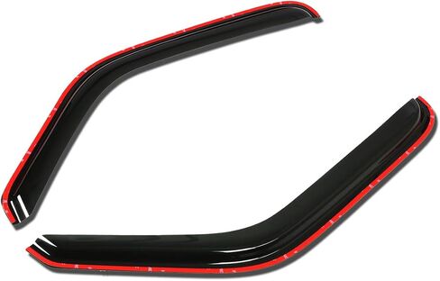 DNA Motoring WVS-050 2pcs Dark Smoke In-Channel Vent Window Visor Deflector Rain/Sun Guard in Saudi Arabia