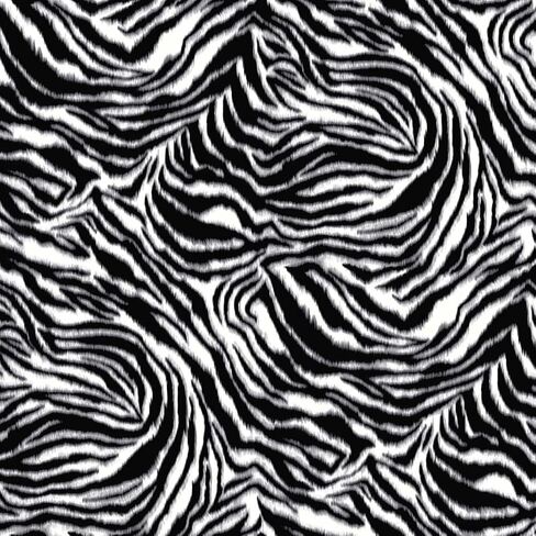 Texco Inc جلد الحيوان/نمط الحمار الوحشي نسيج شبكي بولي قوي/مطبوعات متماسكة قابلة للتمدد في 4 اتجاهات، ملابس رياضية، قماش DIY، أبيض أسود 1 ياردة in Kuwait