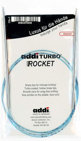 إبرة حياكة دائرية مقاس 60 بوصة (150 سم) من شركة Addi Turbo Rockets؛ المقاس الأمريكي 13 (9.00 ملم) 775-60-13 in Saudi Arabia