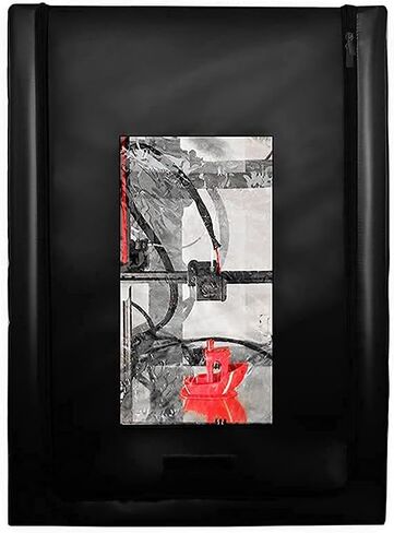 حاوية طابعة ثلاثية الأبعاد مقاومة للحريق والغبار، مقاس 25 × 21 × 29.5 بوصة، خيمة، غرفة غطاء واقية لدرجة الحرارة الثابتة لطابعة Ender 3Ender 3 ProEnder v2، Ender 5، CR-10 مماثلة FDM، أسود in Saudi Arabia