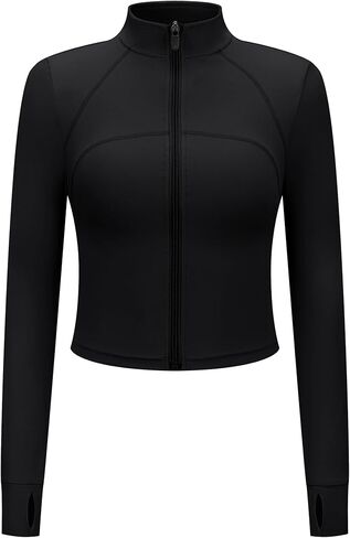 سترات Ivicoer للنساء ملابس رياضية لتمارين اليوجا مع فتحات للإبهام مقصوصة in Kuwait