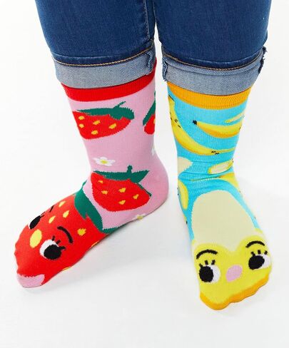 جوارب Pals Fun غير متطابقة على شكل حيوانات للبالغين - جوارب متينة ومريحة ومجنونة وغير تقليدية للجنسين للرجال والنساء، زوج واحد in Kuwait