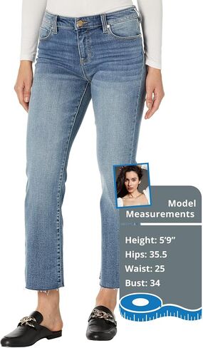 Hannah Cropped Flare with Cut Hem in Fallbrook in Saudi Arabia