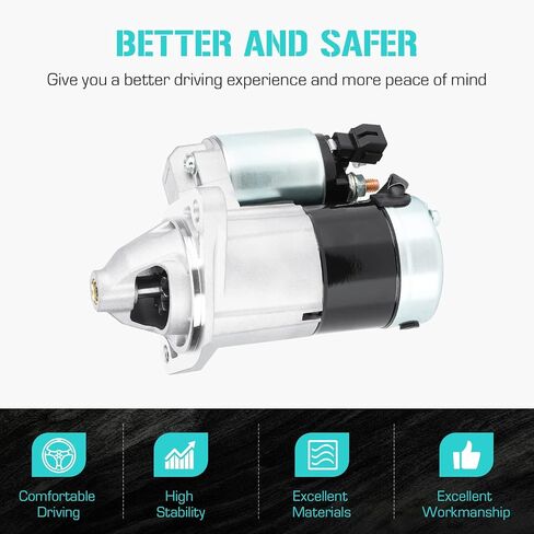 Starter for Toyota Corolla Matrix for Pontiac Vibe 1.8 1.8L 2003 2004 2005 2006 2007 2008, SND0295, 410-52207, 17841, 28100-0D080, 28100-22090 in Saudi Arabia