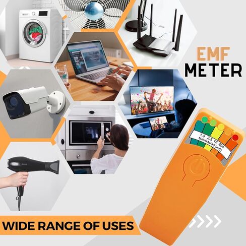 معدات صيد شبح برتقالية جديدة مطورة EMF متر كاشف المجال المغناطيسي صندوق الروح معدات خوارق in Kuwait
