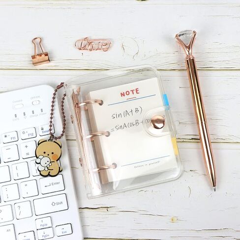 3 عبوات من ورق حشو الموثق الصغير الذي يعيد تعبئة 3 أوراق إعادة تعبئة مثقوبة باللون البيج ورق أوراق فضفاضة لحافظات دفاتر الملاحظات الصغيرة القابلة لإعادة الملء المكونة من 3 حلقات، 80 ورقة في كل عبوة، إجمالي 240 ورقة in Kuwait