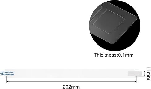 MECCANIXITY 2 Pcs Touch Area Protector Cover Skin 262x11x0.1mm Clear Matte Anti-Scratch Protector Cover Skin for A1706/1989/2159 in Saudi Arabia