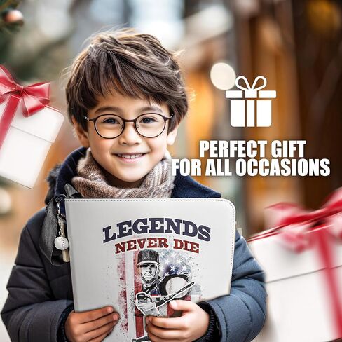 حافظة بطاقات البيسبول مع سلسلة مفاتيح لتخزين بطاقات البيسبول وحامل بطاقات البيسبول و900 جيب لألبوم بطاقات البيسبول in Kuwait