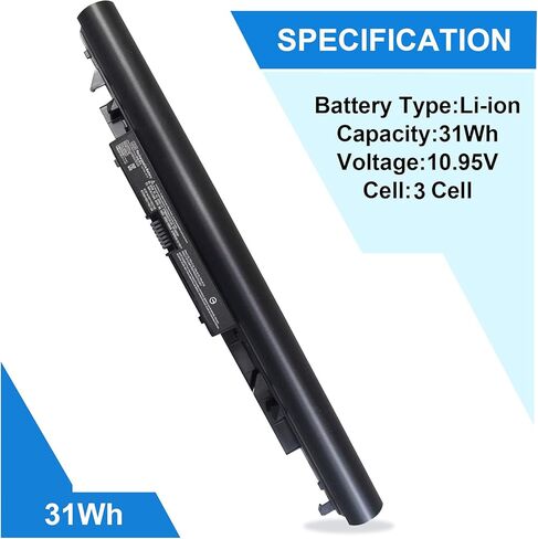 بطارية كمبيوتر محمول JC03 JC04 متوافقة مع HP 14-bw014nf 15-bs0xx 15-bw011dx 15-bs015dx 15-bs212wm 15-bw033wm 17-bs0xx 17z-ak000 Pavilion 17z 919700-850 919701-850 HSTNN- LB7V in Kuwait