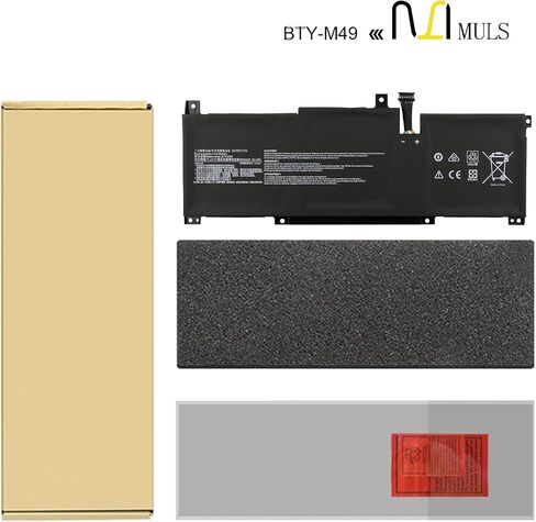 BTY-M49 52.4Wh Laptop Battery for MSI Modern 14 B10M B10RAS B10RASW B11SB MS-14D1 MS-14D2 MS-14DK Prestige 14 A10SC A10M A10RAS A11SCX Intel 11th Gen A10RB EVO A11M-003ES MSI MS-14C1 MS-14D1 MS-1551 in Saudi Arabia