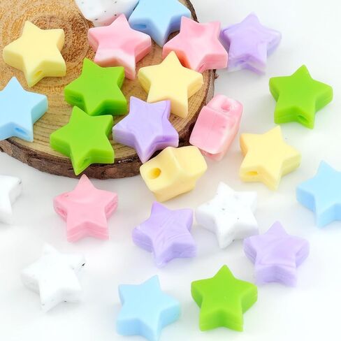 24 قطعة من سدادات إبر الحياكة النجمية، سدادات سيليكون لطيفة للحياكة على شكل نجمة ملونة، أداة حفظ الإبرة، واقيات نقاط إبرة الحياكة لملحقات مستلزمات يد الكروشيه اليدوية in Kuwait