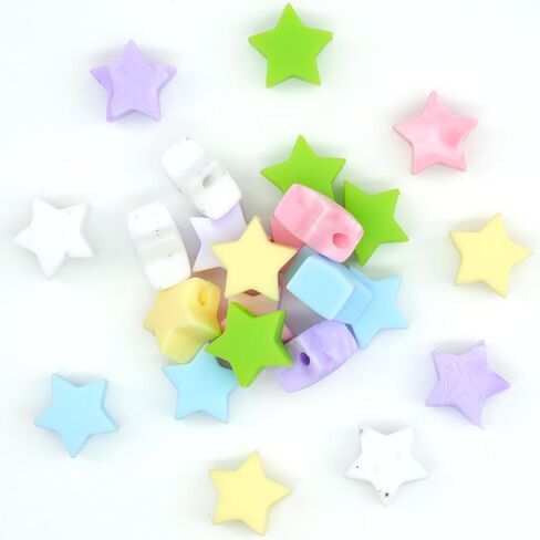 24 قطعة من سدادات إبر الحياكة النجمية، سدادات سيليكون لطيفة للحياكة على شكل نجمة ملونة، أداة حفظ الإبرة، واقيات نقاط إبرة الحياكة لملحقات مستلزمات يد الكروشيه اليدوية in Kuwait