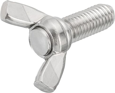 Uxcell 30 قطعة M8-1.25x16mm براغي فراشة الجناح، 304 مسمار جناح من الفولاذ المقاوم للصدأ براغي يدوية على شكل فراشة in Saudi Arabia