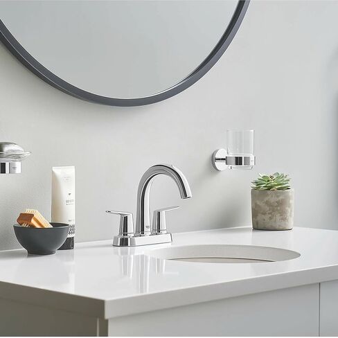 GROHE 20582000، صنبور الحمام Veletto ذو المقبضين والأربعة في المنتصف، كروم in Kuwait