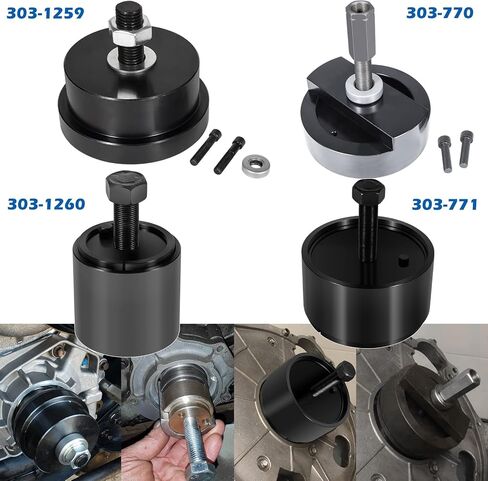 6.4L الديزل الأمامي والخلفي العمود المرفقي ختم ارتداء حلقة المثبت ومزيل مجموعة لفورد 4.5L 6.0 L & 6.4L محركات الديزل Alt 303-1259 303-1260 303-770 303-771 in Saudi Arabia