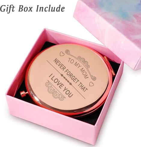 هدايا فريدة من نوعها لنانا، هدايا عيد ميلاد شخصية لعيد الأم لنانا، أفضل هدايا الجدة، هدية الجدة العاطفية من حفيد حفيدة الأحفاد، مرآة مدمجة محفورة in Kuwait