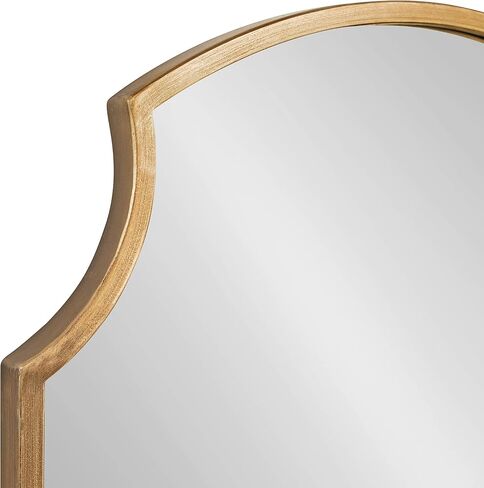 مرآة Kate and Laurel Carlow الحديثة ذات الصدفي، مقاس 20 × 30، فضية، مرآة حائط مزخرفة براقة ومعاصرة مع زوايا صدفية وحواف مستديرة in Saudi Arabia