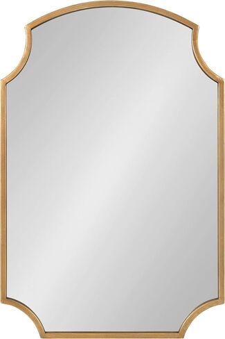مرآة Kate and Laurel Carlow الحديثة ذات الصدفي، مقاس 20 × 30، فضية، مرآة حائط مزخرفة براقة ومعاصرة مع زوايا صدفية وحواف مستديرة in Saudi Arabia