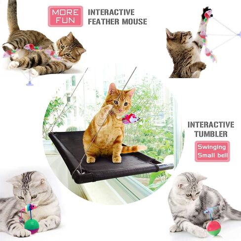 Cat Perch Cat Window Perch Window Cat Perch Hammock Cat Window Hammock Bed Cat Window Seat Kitty Window Sunny Seat Durable Big Pet Perch with Upgraded 4 Big Suction Cups Cat Bed Holds Up to 60lbs in Saudi Arabia