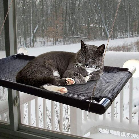Cat Perch Cat Window Perch Window Cat Perch Hammock Cat Window Hammock Bed Cat Window Seat Kitty Window Sunny Seat Durable Big Pet Perch with Upgraded 4 Big Suction Cups Cat Bed Holds Up to 60lbs in Saudi Arabia
