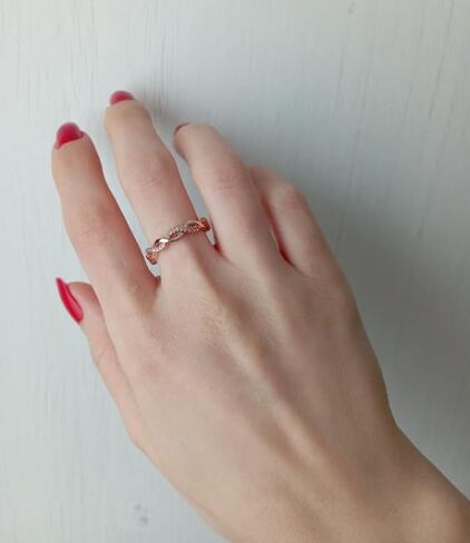 Adjustable Rings for Women Promise Rings for Her Infinity Ring Statement Ring Cubic Zirconia Ring Forever Love 18k Gold Plated Rings in Saudi Arabia