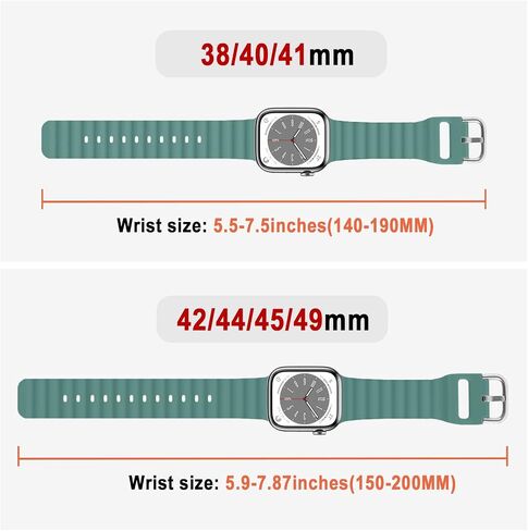 Ocean Band لساعة Apple Watch Band 49mm 45mm 41mm 44mm 40mm 42mm 38mm النساء والرجال، iWatch Sport Bands سيليكون قابل للتنفس سوار معصم لساعة Apple Ultra Series 9 8 7 SE2 SE 6 5 4 3 2 1 حزام in Saudi Arabia