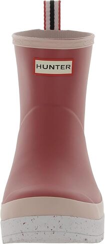 Hunter Womens Play Short Speckle Sole Rubber Rain Boots Pink 9 Medium (B,M) in Saudi Arabia