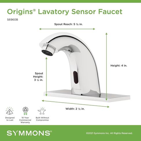 صنبور مستشعر مرحاض Symmons Origins® مع تقنية Touchless ActivSense™ in Kuwait