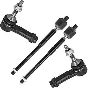 Detroit Axle - 4 Front Tie Rods for Ford Explorer Police Interceptor Sedan Utility Special Service Lincoln MKT 4 Inner and Outer Tie Rods Replacement in Saudi Arabia