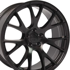 OE Wheels DG15 20 Inch Rim Fits Hellcat Style 5x115 20x10 Satin Black - Hollander 2528 (1) in Saudi Arabia