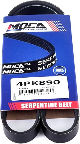 MOCA 4PK850 و 4PK890 2 PCS EPDM Serpentine BITS FITS 2007 2008 2008 2010 2011 2012 FOR HYUNDAI ELANTRA 2.0L 1975CC L4 GAS DOHC بشكل طبيعي in Saudi Arabia