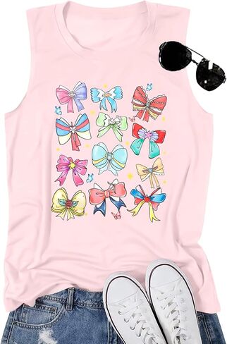 MNLYBABY Magic Tank Top Women Magical Princess Bow Shirt Magic Kingdom Princess Sleeveless Summer Family Holiday Trip Tops in Kuwait