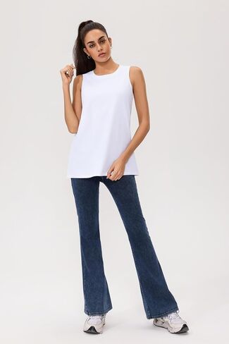 Tank Top for Women Loose Summer Casual Sleeveless Crewneck Shirt in Saudi Arabia