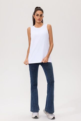 Tank Top for Women Loose Summer Casual Sleeveless Crewneck Shirt in Saudi Arabia