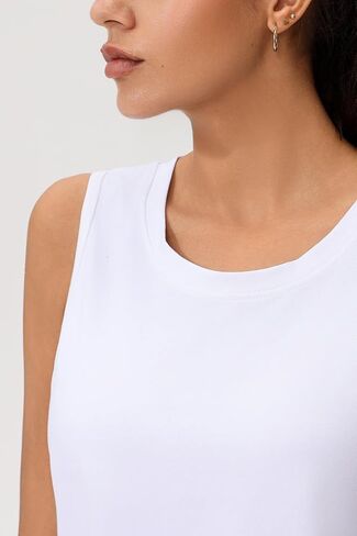 Tank Top for Women Loose Summer Casual Sleeveless Crewneck Shirt in Saudi Arabia