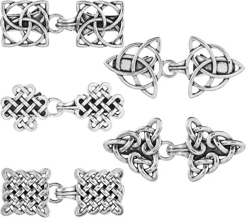 Hpmjz 5 Pcs Vintage Sweater Swirl Cape Cloak Clips Retro Cardigan Clasp Clips Retro Collar Brooches and Silver Shawl Pins for Dress Collar Dress Shirt Button for Girl Women in Saudi Arabia