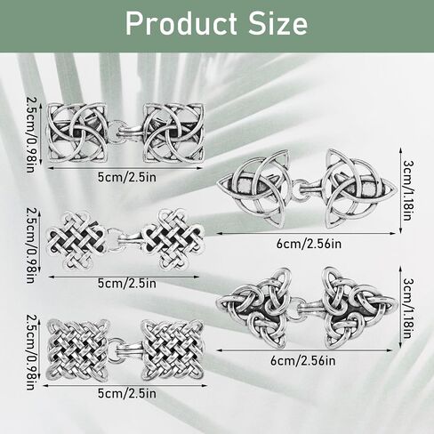 Hpmjz 5 Pcs Vintage Sweater Swirl Cape Cloak Clips Retro Cardigan Clasp Clips Retro Collar Brooches and Silver Shawl Pins for Dress Collar Dress Shirt Button for Girl Women in Saudi Arabia