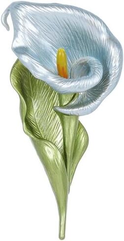 14K Gold Horse Chestnut Floral Brooch - تصميم المينا الأنيق لمعاطف الخريف/الشتاء ، دبوس فريد مع زهرة ، ملحق مثالي للأزياء الموسمية in Kuwait