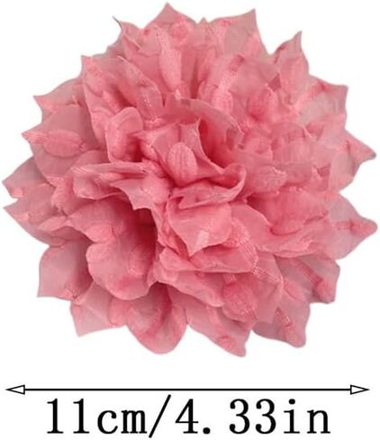 Dainty Lace Flower Large Brooch Lapel Pins Handmade Fabric Sunflower Brooches Pin Classic for Women Wedding Party Dance Banquet Dress Suit Clothes Accessories Jewelry Gifts 110mm in Saudi Arabia