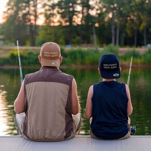 مطرزة قابلة للتعديل جعل الصيد رائع مرة أخرى قبعة سائق الشاحنة ، قبعة البيسبول الشبكية ، قبعات Snapback للرجال والنساء in Kuwait