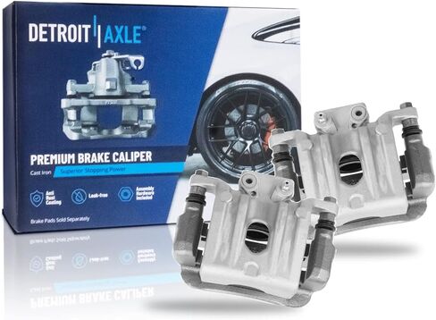 ديترويت المحور - الفرجار الخلفي الفرامل مع استبدال قوسين لعام 2010-2012 Hyundai Santa Fe ، 2011-2013 Kia Sorento - 2pc set in Saudi Arabia