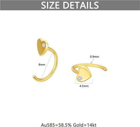 Solid 14K Gold Half Huggie Hoop Earrings Opal/Butterfly/Infinity/Heart/Cross/Triangle/Lightning/Daisy Cute Hug Hoop Earrings for Women Everyday Fine Jewelry Gift for Her in Kuwait